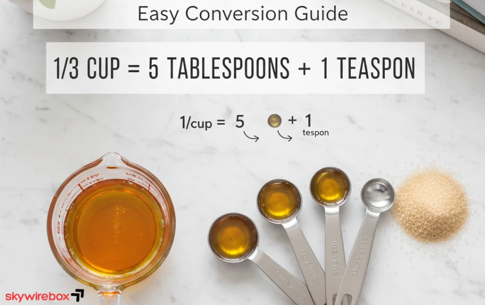 How Many Tablespoons in 1/3 Cup