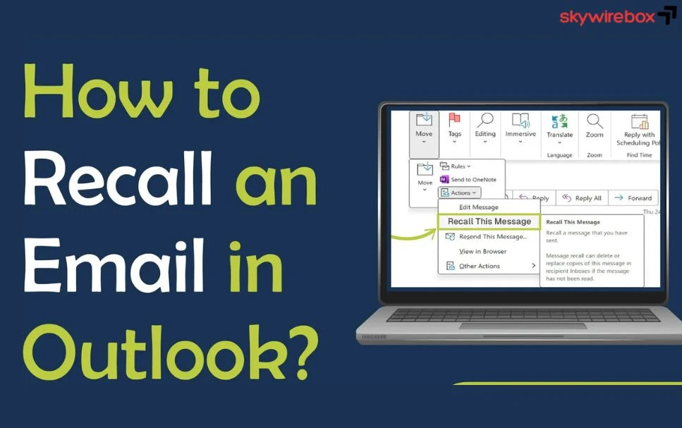 How to recall an email in Outlook